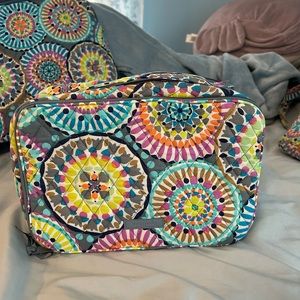 Vera Bradley Quilted “Sunny Medallion” Makeup Bag